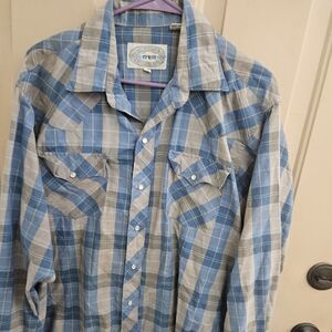 Vintage ATB Authentic Western Plaid Shirt